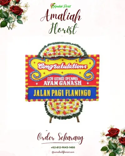 Bunga Papan Congratulation di Wonocoyo
